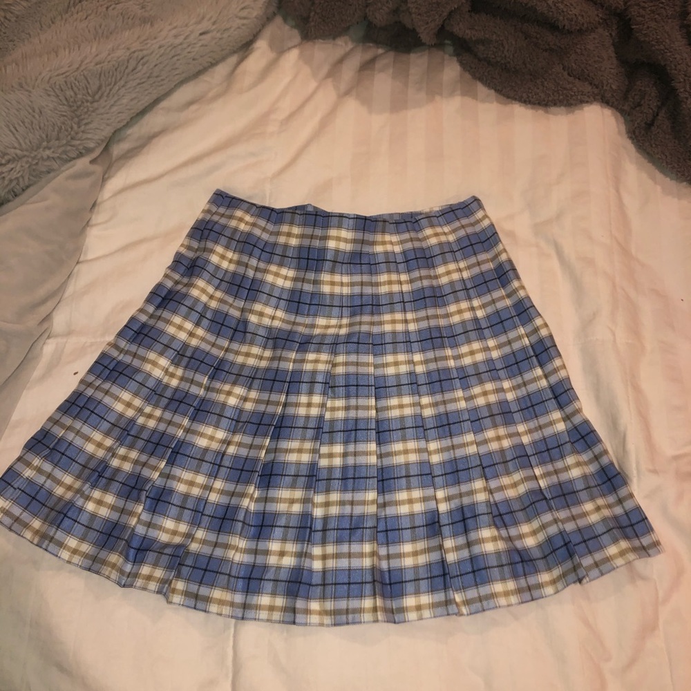 Shein plaid pleated skirt